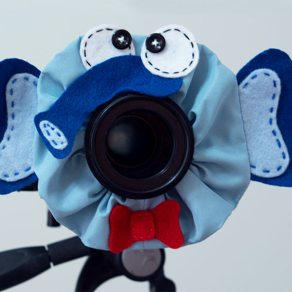 Blue Elephant Camera Puppet Child Photography Prop