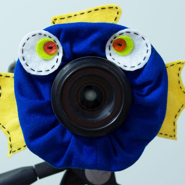 Blue Fish Camera Puppet Child Photography Prop