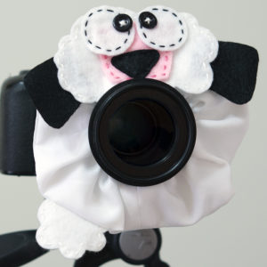 White Lamb or Sheep Camera Puppet Child Photography Prop